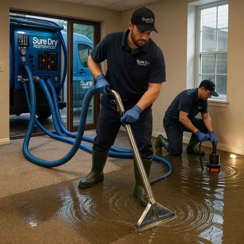 Water Extraction and Removal process in Meadow Woods, FL